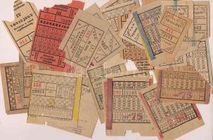 A SzAÜ - FAÜ buszjegyei 28 db /22 féle