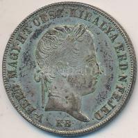 1848KB 20Kr Ag "V. Ferdinánd" T:2 patina Adamo B5