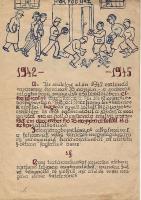 1942 Kézzel írott szabadulólevél a szegedi fiókfogházból