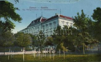 Zimony, Zemun; Realgymnasium und Handelsakademie / realgymnasium, academy