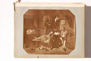 120 db világhírű képzőművészeti alkotás fotója albumba fűzve (borító hiányzik)