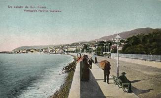 San Remo, Passeggiata Federico Guglielmo / beachside promenade (EK)