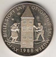 A körmöcbányai pézverő ezüst emlékérme + képeslap műanyag tokban