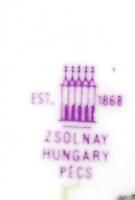 Zsolnay Pompadour II. kávés készlet, összesen: 15 db, jelzett, hibátlan/ Flawless Zsolnay chinaware ...