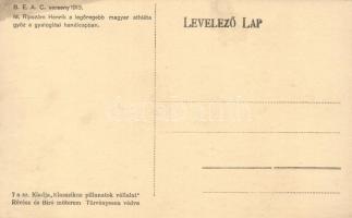 BEAC verseny 1913, Ripszám Henrik a legöregebb magyar atléta / BEAC competition 1913, the oldest Hun...