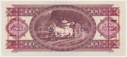 1989. 100Ft "MINTA" perforációval és felülnyomással "B 000 000456" T:I