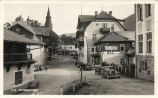 Puchenstuben, Hotel Burger, Bierlager, automobile