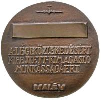 Révész Napsugár (1944-) DN. "MALÉV - A Légiközlekedésért Kifejtett Kimagasló Munkásságáért&quot...