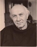 Gink Károly (1922-2002): Illyés Gyula fotója 18x23 cm