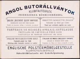 cca 1910 Angol bűtorállványok képes árjegyzéke. Gazdagon illusztrált bútor katalógus / Furniture catalogue with many pictures 16p. 31x23 cm