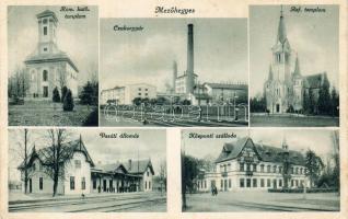 Mezőhegyes mit Bahnhof u. Zuckerfabrik