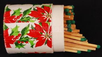 Szép papírborítású olasz női gyufásdoboz benne gyufával /
Women marchbox