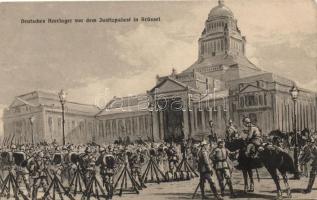 Brussels, Bruxelles; Justice Palace, German army camp