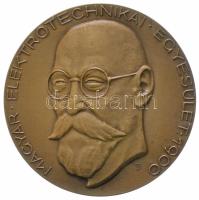 Iván István (1905-1968) 1962. "A Magyar Elektrotechnikai Egyesület Bláthy Díja" Br díjérem Dr. Sziráki Zoltán adományozott nevével ellátva (65mm/112.2g) T:1- Hungary 1962. "Bláthy Award of the Hungarian Electrotechnical Association" bronze award medallion. Sign: István Iván (65mm/112.2g) C:AU