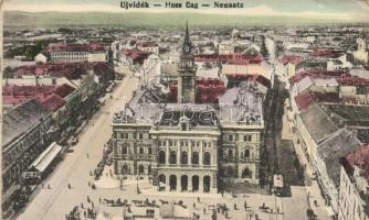 Újvidék, Novi Sad; Ferenc József tér, városháza / market, square, town hall (EK)