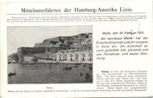 Valletta, Mittelmeerfahrt der Hamburg-Amerika Linie (EK)