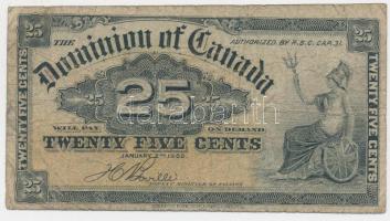 Kanada 1900. 25c T:III- Canada 1900. 25 Cents C:VG