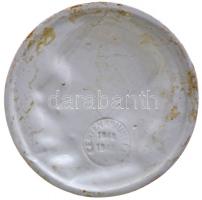 Istók János (1873-1972) 1948. "Kossuth Lajos" porcelán plakett, hátoldalon "CENTENÁRI...