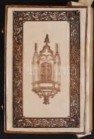 1882 Izraelita imakönyv, selyem borítással, fém díszítéssel / 
1882 Jewish prayerbook in velvet cove...