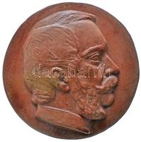 Istók János (1873-1972) 1948. "Kossuth Lajos" kerámia plakett (118mm) T:1- Hungary 1948. "Lajos Kossuth" ceramic plaque. Sign: János Istók (118mm) C:AU