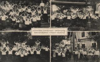 Bonyhád, Immaculata intézet polgári leányiskolájának tornászó csoportjai