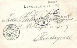 Brassó, Kronstadt; floral litho