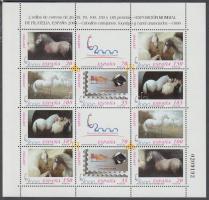 1999 ESPANA nemzetközi bélyegkiállítás: lovak teljes ív Mi 3512 I-II - 3517 I-II