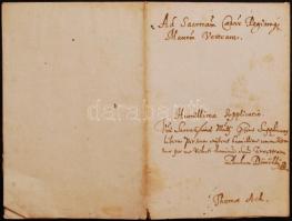 Védett! cca 1610 Ács (Ách) Tamás kérvénye II. Mátyás uralkodóhoz, nemesi cím és címer adományozására...