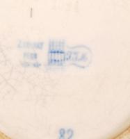 Zsolnay perzsa mintás kaspó, kézzel festett, jelzett (TJM), hibátlan, m:12 cm, d:12 cm