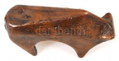 Andre Rhedey: Bika. Bronz, jelzett, m:10 cm, h:19 cm