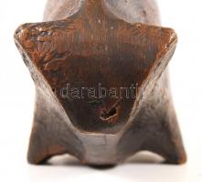 Andre Rhedey: Bika. Bronz, jelzett, m:10 cm, h:19 cm