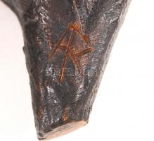 Andre Rhedey: Bika. Bronz, jelzett, m:10 cm, h:19 cm