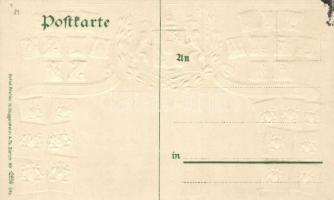 München, Karlsplatz, German stamps Emb. litho