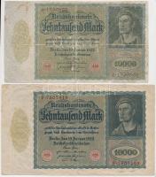 Német Birodalom / Weimari Köztársaság 1922. 10.000M (3x) + 1922. 50.000M + Harmadik Birodalom 1940-1...