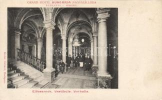 Budapest V. Grand Hotel Hungária előcsarnok, Klösz (fl)
