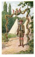 Őrségen / On guard; Hungarian scouts J.R.E. 8002