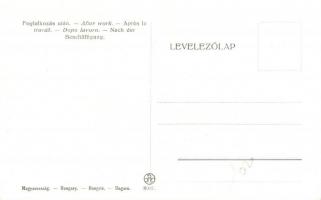 Foglalkozás után / After work; Hungarian scouts J.R.E. 8007