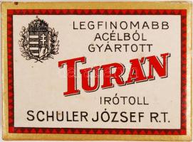 cca 1930 Schuler József R.T. "Turán írótoll" tollhegy doboz