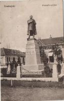 Érsekújvár, Kossuth szobor, bútor raktár / statue, furniture warehouse, shop (fa)