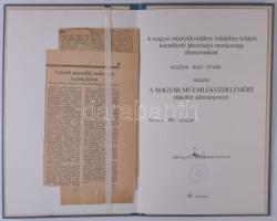 Kiss Nagy András (1930-1997) 1987. "A magyar műemlék védelméért" Br plakett eredeti tokban...