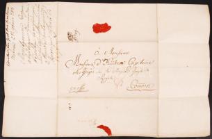 1753 Azonosítatlan, pesti tábornagy által aláírt levél Hübner kapitánynak, melyben kéri a komáromi é...