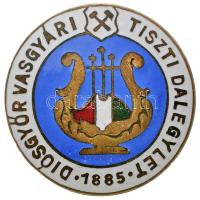 ~1930. "Diósgyőr Vasgyári Tiszti Dalegylet 1885" zománcozott kitűző hátoldalon "JEROUSCHEK / BPEST / SEMMELWEISS U 7." gyártói jelzéssel (26mm) T:1- Hungary ~1930. "Singing Association of the Iron Foundry in Diósgyőr" enamelled pin with makers mark "JEROUSCHEK / BPEST / SEMMELWEISS U 7." (26mm) C:AU