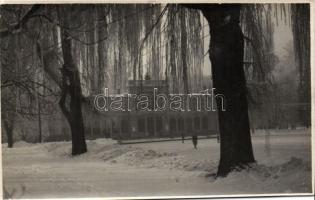 Kolozsvár, Sétatéri mulató, tél / park redoute, winter (EK)