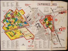 1933 A gödöllői cserkész jamboree térképe