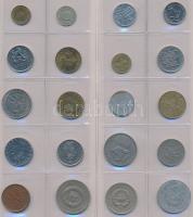 20db vegyes fémpénz berakólapon T:vegyes