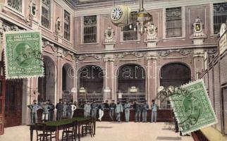 Sarajevo, Inneres der neuen K.u.K. Postanstalt / poft office interior