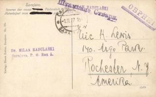 Sarajevo, Inneres der neuen K.u.K. Postanstalt / poft office interior