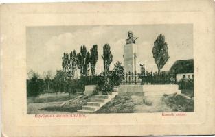 Zsombolya, Kossuth szobor / statue (small tear)