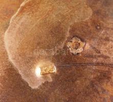 Keresztelő pohár "P" monogrammal, gravírozott, jelzett, mesterjeggyel (MJ), nettó:50g, m:7...