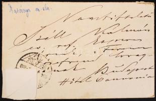 Darányi Ignác (1849-1927) földművelésügyi miniszter saját kézzel írt köszöntő sorai névjegykártyáján...